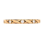 18K Rose Gold "Crisscross" Diamond Band - R-121R-Alex Sepkus-Renee Taylor Gallery