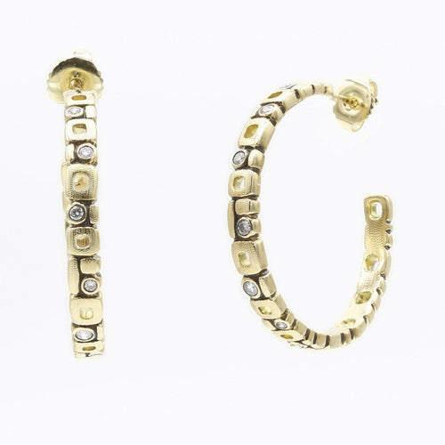 18K Micro Windows Diamond Earrings - E-139D(MED)-Alex Sepkus-Renee Taylor Gallery