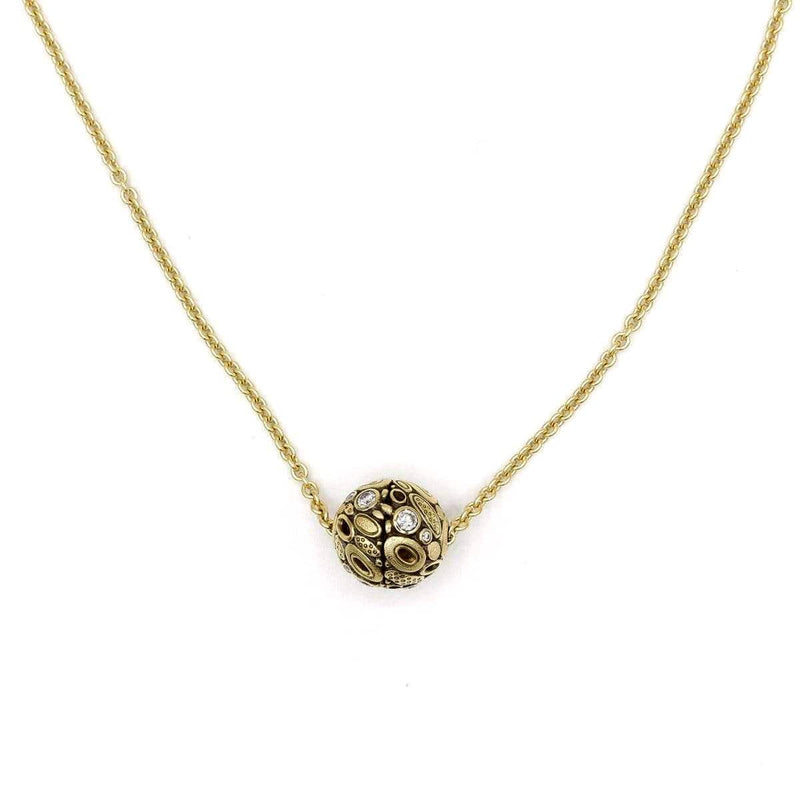 Rose Cut Diamond Ball Necklace – Heather Gardner