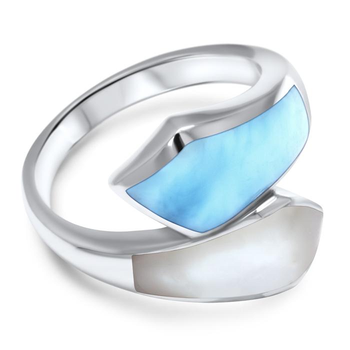 Calder Ring - Rcald00-00-Marahlago Larimar-Renee Taylor Gallery