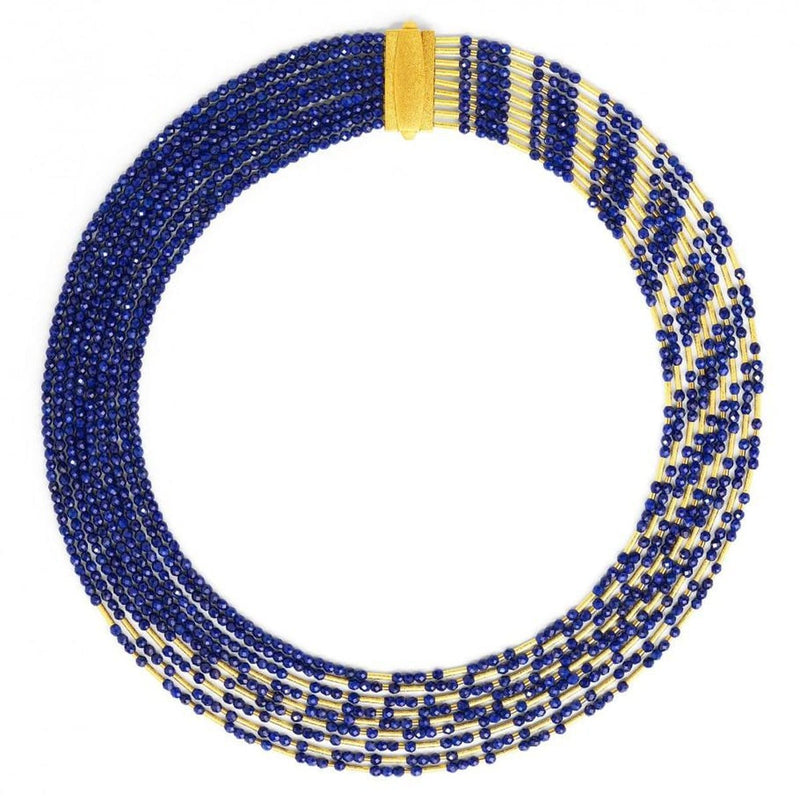 Royal Lapislazuli Necklace - 84011236-Bernd Wolf-Renee Taylor Gallery