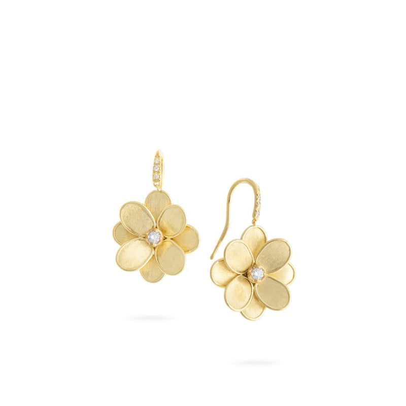 18K Lunaria Petali Diamond Flower Earrings - OB1678-AB B Y-Marco Bicego-Renee Taylor Gallery