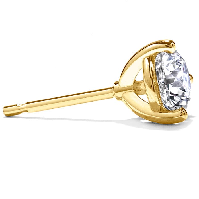 Sincerely Springer's Yellow Gold Three-Prong Martini Diamond Stud Earrings .50 (H-I/I1)