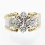 14K Gold & Crystalline Silver White Topaz Ring - 40353-Shelli Kahl-Renee Taylor Gallery