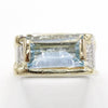 14K Gold & Crystalline Silver Sky Blue Topaz Ring - 40357-Shelli Kahl-Renee Taylor Gallery
