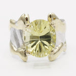 14K Gold & Crystalline Silver Margarita Quartz Ring - 40358-Shelli Kahl-Renee Taylor Gallery