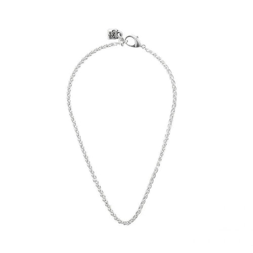 Saturn Sterling Silver Plated Necklace - COL1426MTL0000U-UNO de 50-Renee Taylor Gallery