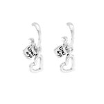 Lucky Charm Sterling Silver Plated Earrings - PEN0645MTL0000U-UNO de 50-Renee Taylor Gallery