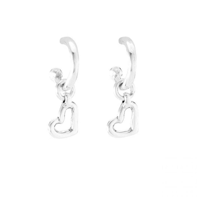 Lucky Charm Sterling Silver Plated Earrings - PEN0645MTL0000U-UNO de 50-Renee Taylor Gallery