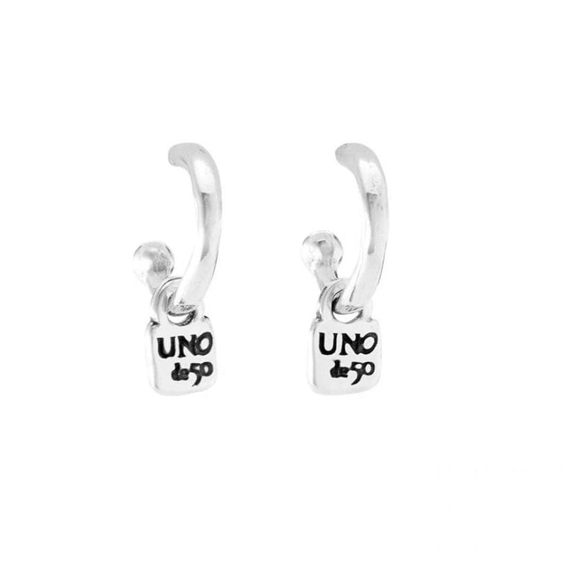 Lucky Charm Sterling Silver Plated Earrings - PEN0645MTL0000U-UNO de 50-Renee Taylor Gallery