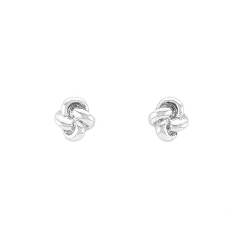 Tangled Up Sterling Silver Plated Earrings - PEN0648MTL0000U-UNO de 50-Renee Taylor Gallery