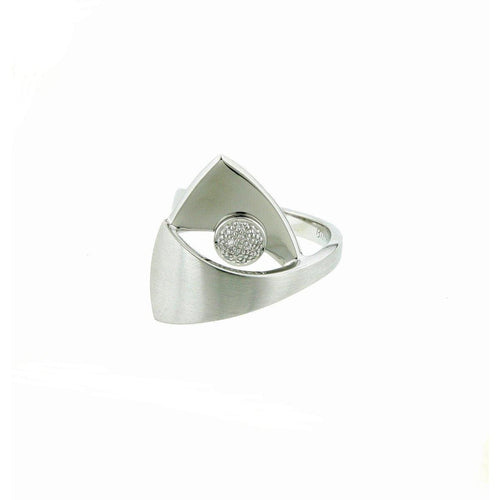 Sterling Silver Diamond Ring - 41/05413-Breuning-Renee Taylor Gallery