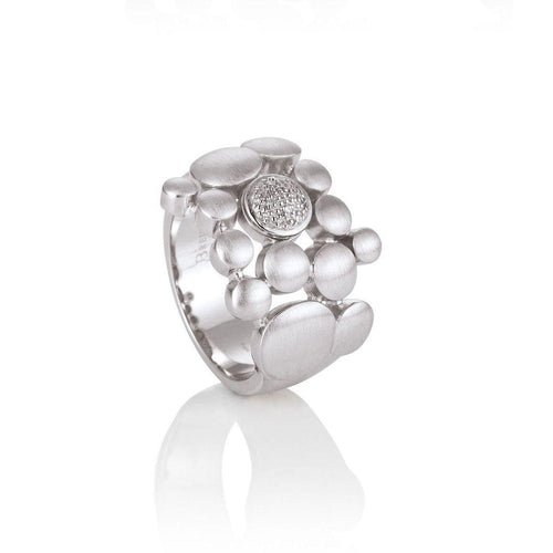 Sterling Silver Diamond Ring - 41/05415-Breuning-Renee Taylor Gallery