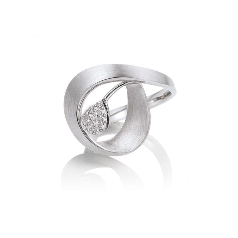 Sterling Silver Diamond Ring - 41/05420-Breuning-Renee Taylor Gallery