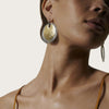 Dot Hammered Large Disc Earring - EZ30067-John Hardy-Renee Taylor Gallery