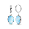 Pear Hoop Earrings - Ebasi07-00-Marahlago Larimar-Renee Taylor Gallery