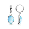 Pear Hoop Earrings - Ebasi07-00-Marahlago Larimar-Renee Taylor Gallery
