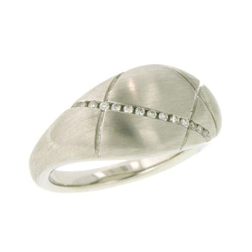 Sterling Silver Diamond Ring - 41/81707-Breuning-Renee Taylor Gallery