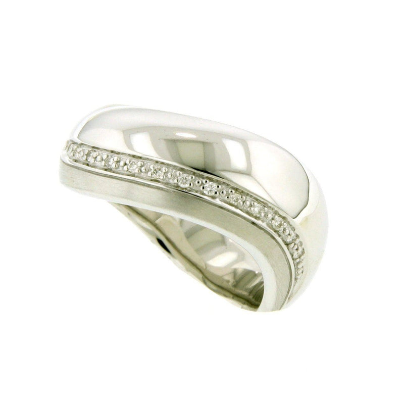 Sterling Silver Diamond Ring - 41/83659-Breuning-Renee Taylor Gallery