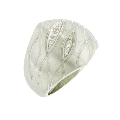 Sterling Silver Diamond Ring - 41/83662-Breuning-Renee Taylor Gallery