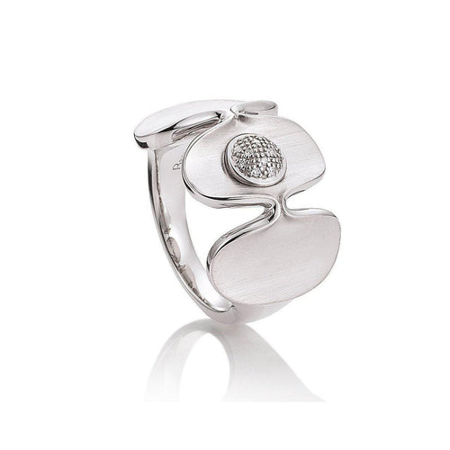 Sterling Silver Diamond Ring - 41/05414-Breuning-Renee Taylor Gallery