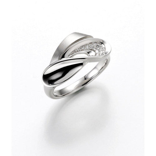 Sterling Silver Diamond Ring - 41/83713-Breuning-Renee Taylor Gallery