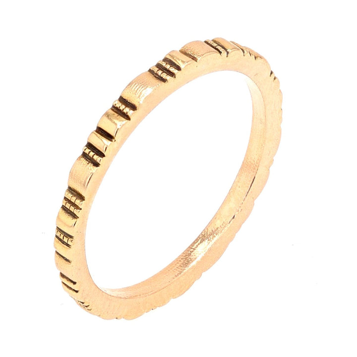18K "Ridges" Rose Gold Band - R-213R-Alex Sepkus-Renee Taylor Gallery