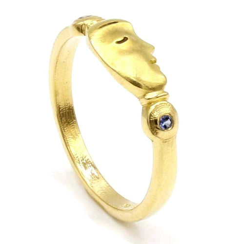 18K "The Big Sleep" Sapphire Ring - R-228S-Alex Sepkus-Renee Taylor Gallery