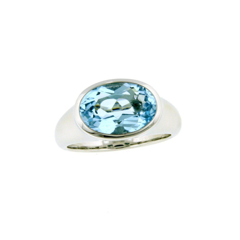 Sterling Silver Blue Topaz Ring - 42/82617-BT-Breuning-Renee Taylor Gallery