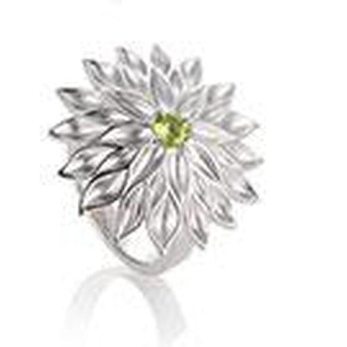 Sterling Silver Peridot Ring - 42/03206-PE-Breuning-Renee Taylor Gallery