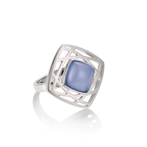 Sterling Silver Chalcedony Ring - 42/03227-Breuning-Renee Taylor Gallery