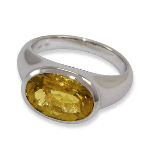 Sterling Silver Citrine Ring - 42/82617-CI-Breuning-Renee Taylor Gallery