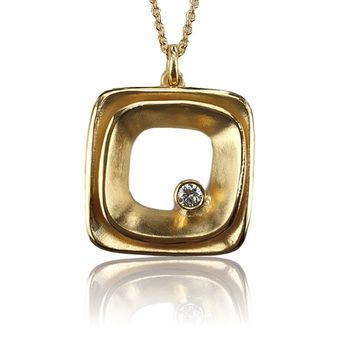 Marika Diamond & 14k Gold Necklace - M7569-Marika-Renee Taylor Gallery