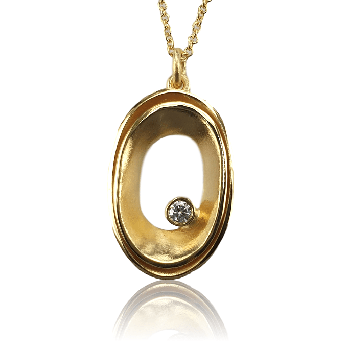 Marika Diamond & 14k Gold Necklace - M7571-Marika-Renee Taylor Gallery