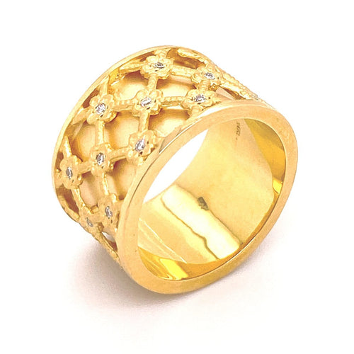 Marika 14k Gold & Diamond Ring - M889-Marika-Renee Taylor Gallery