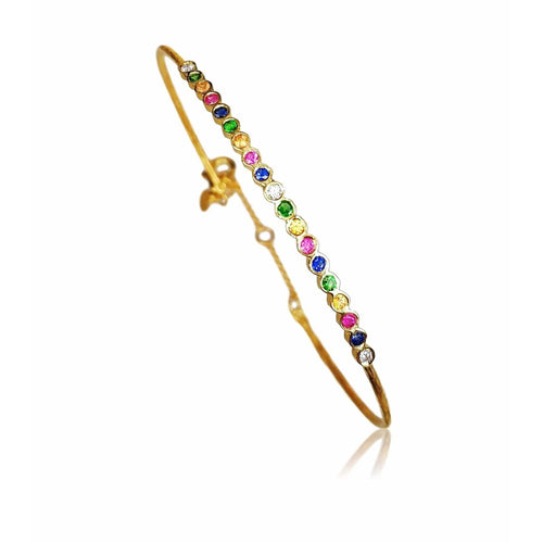 Marika 14k Gold, Sapphire & Diamond Bracelet - M7700-Marika-Renee Taylor Gallery