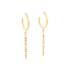 Marika Diamond, Sapphire & 14k Gold Earrings - M7699