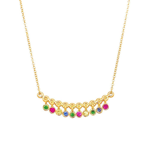 14K Gold & Sapphire Necklace - M7337-Marika-Renee Taylor Gallery