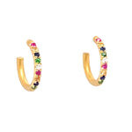 Marika Diamond, Sapphire & 14k Gold Earrings - M7752-Marika-Renee Taylor Gallery