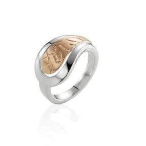 Rose Gold Plated Sterling Silver Ring - 44/01325-Breuning-Renee Taylor Gallery
