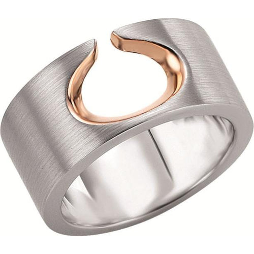Rose Gold Plated Sterling Silver Ring - 44/01362-Breuning-Renee Taylor Gallery