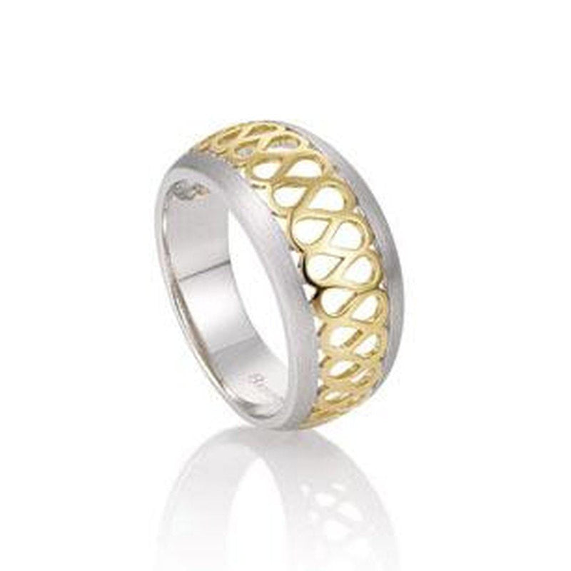 Yellow Gold Plated Sterling Silver Ring - 44/01456-Breuning-Renee Taylor Gallery