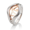 Rose Gold Plated Sterling Silver Ring - 44/01536-Breuning-Renee Taylor Gallery