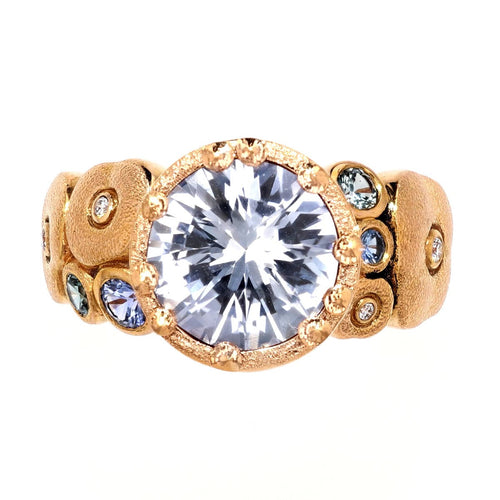 18k Rose Gold "Orchard" Sapphire & Diamond Ring - R-129S-Alex Sepkus-Renee Taylor Gallery