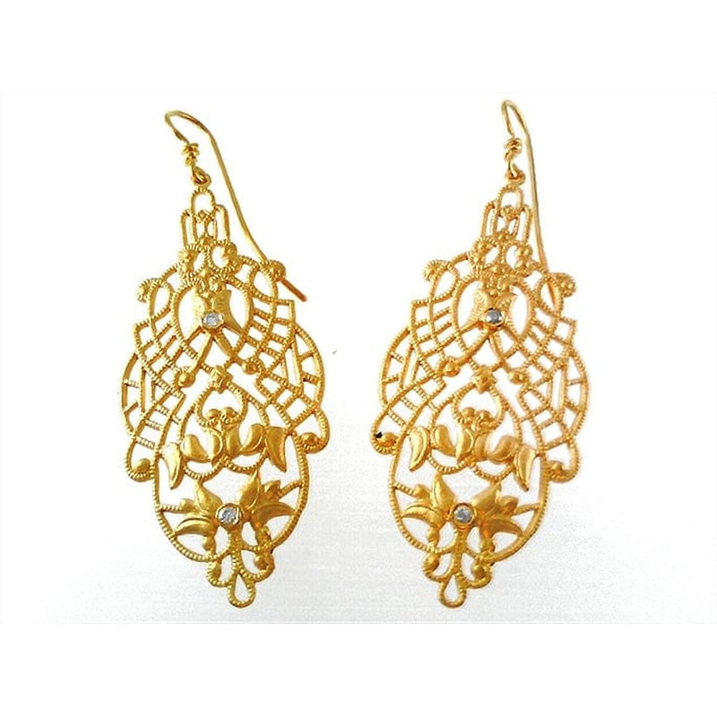 Marika 14k Gold & Diamond Earrings - M1982-Marika-Renee Taylor Gallery