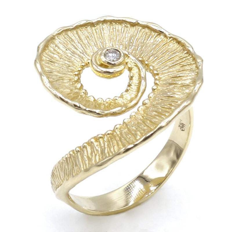 14k Yellow Gold Diamond Ring - 834D-Y-Leon Israel Designs-Renee Taylor Gallery