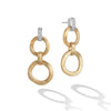 18K Gold & Diamond Jaipur Double Drop Earrings - OB1759 B YW-Marco Bicego-Renee Taylor Gallery