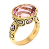 18K "Little Windows" Pink Tourmaline, Sapphire & Diamond Ring - R-108S-Alex Sepkus-Renee Taylor Gallery