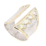 14K Gold & Crystalline Silver Diamond Ring - 50284-Shelli Kahl-Renee Taylor Gallery