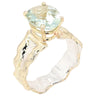 14K Gold & Crystalline Silver Prasiolite Ring - 50293-Shelli Kahl-Renee Taylor Gallery